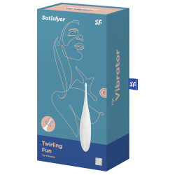 Satisfyer Stimulateur Twirling Fun Satisfyer 17cm Blanc